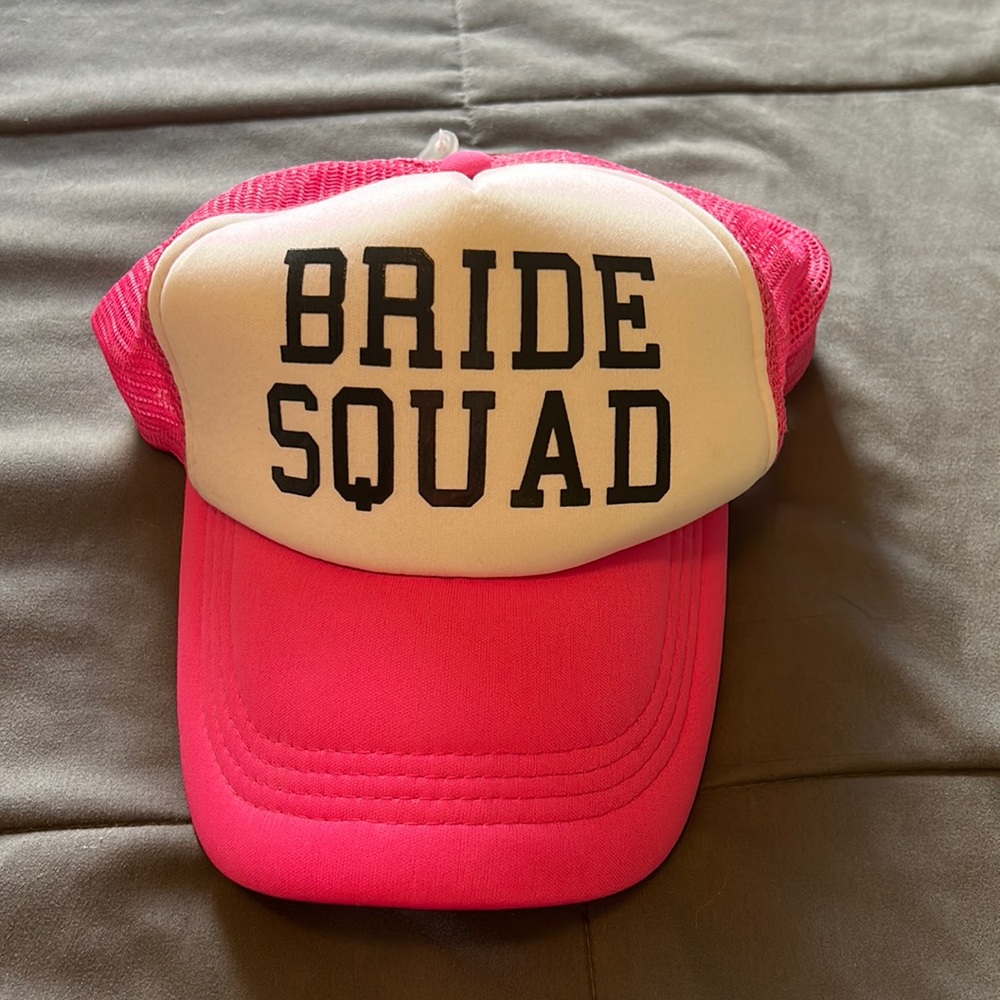 Bride squad trucker hat